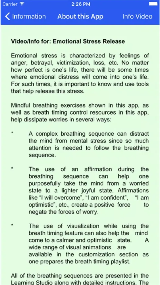 Emotional Stress Release Yoga Screenshots