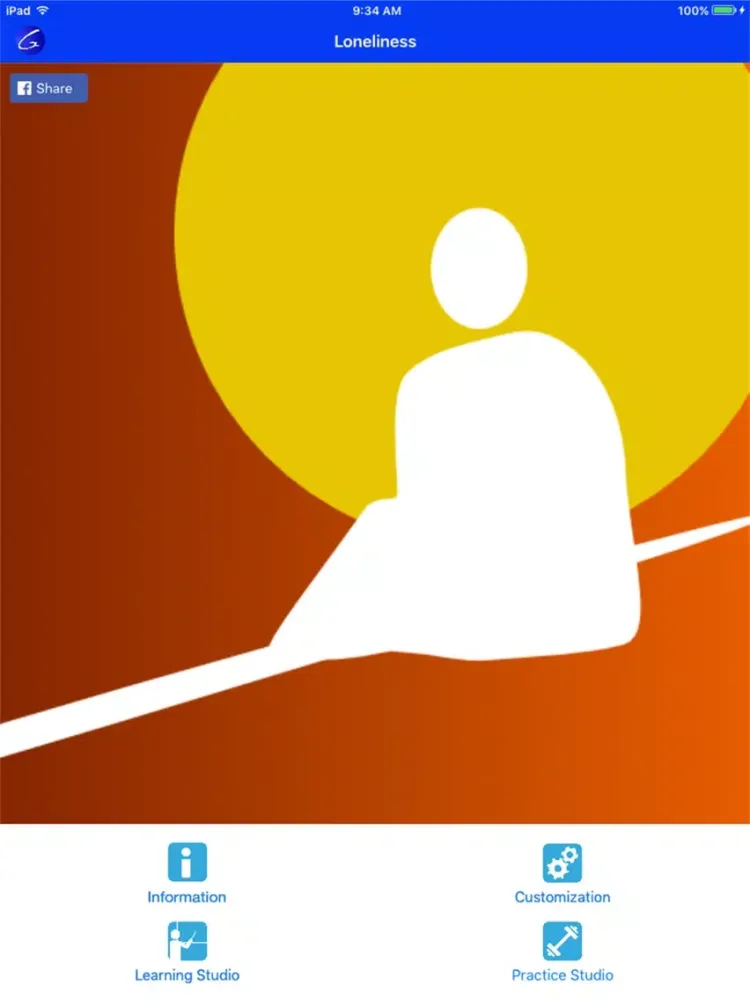 ภาพหน้าจอของ Loneliness Yoga Activity iPad 