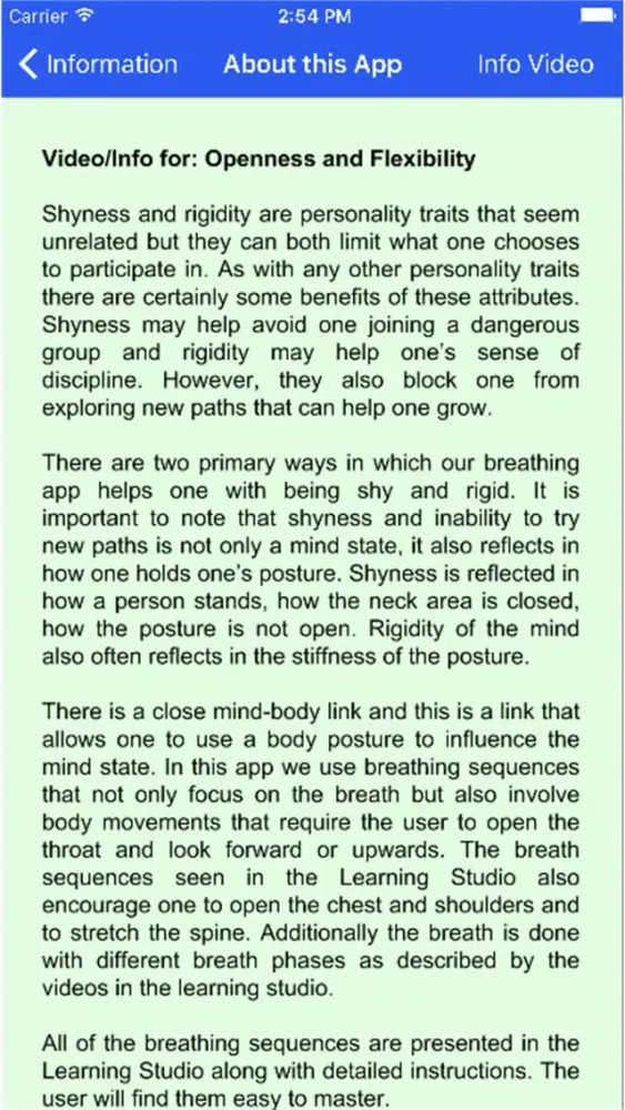 Tangkapan skrin Openness & Flexibility Yoga