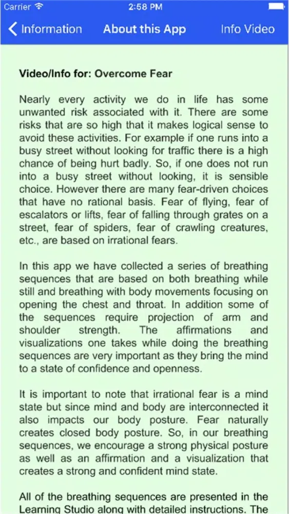 Overcoming Fear Yoga Activity應用截圖