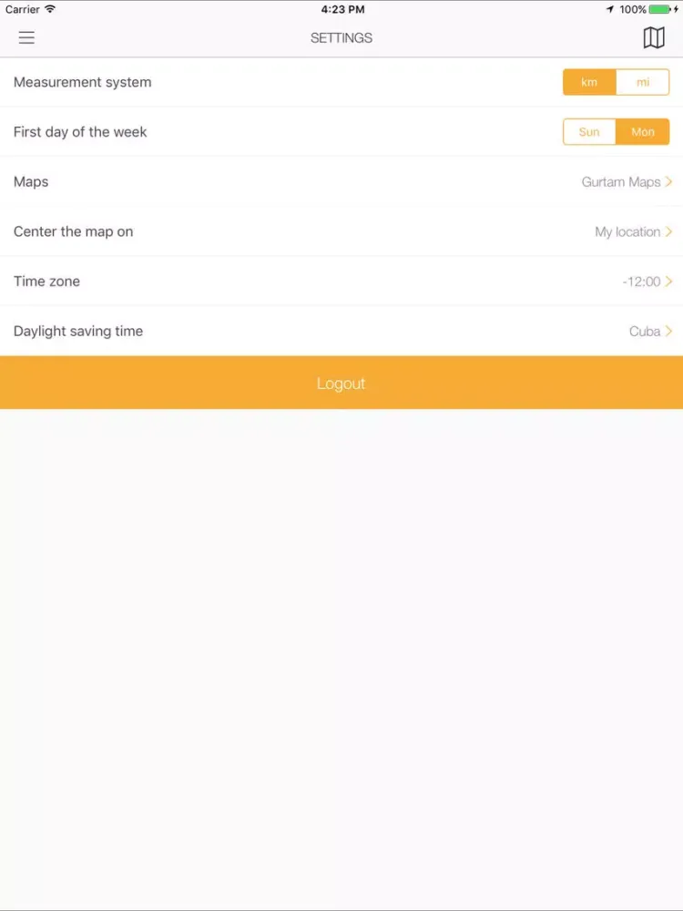 GPS Trace iPad  스크린샷