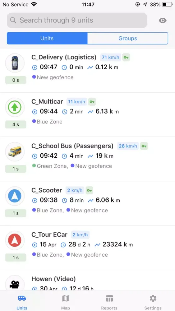 Wialon 2.0 سکرین شاٹس
