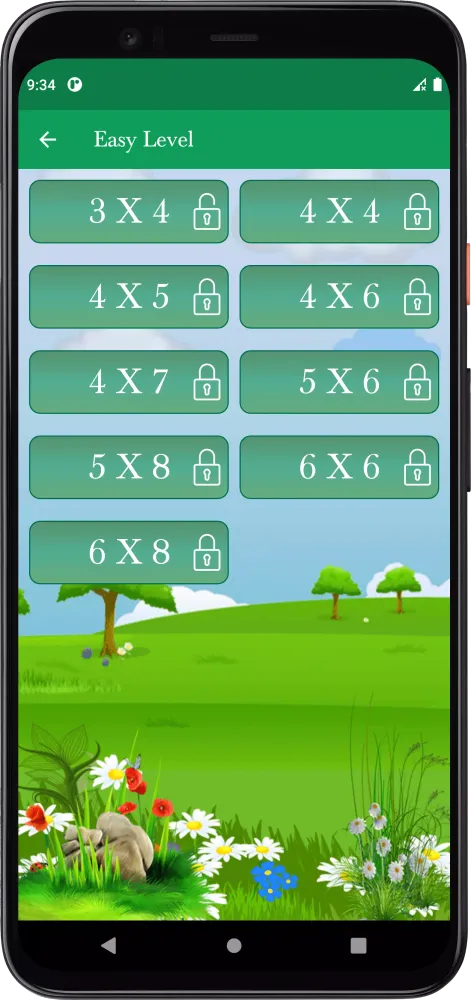 Memory Matching Game Screenshots