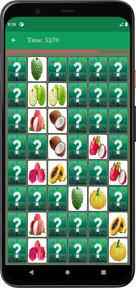 Memory Matching Game Screenshots