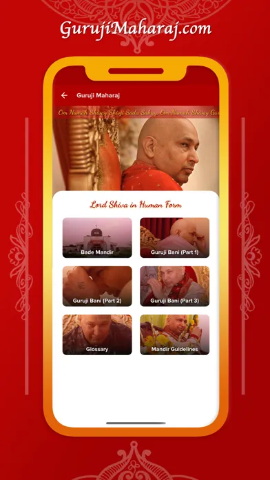 Capturas de tela do Guruji Maharaj