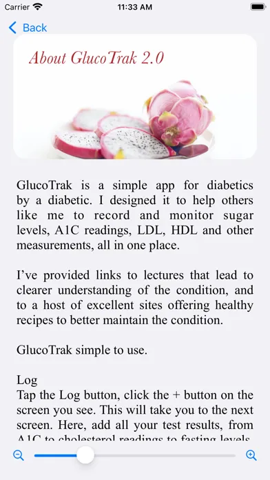 GlucoTrak應用截圖