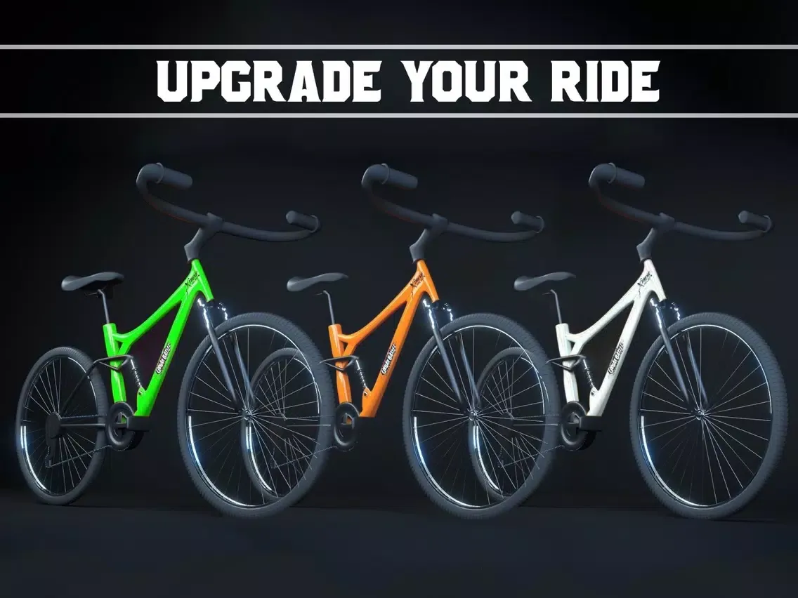 Capturas de tela do Bicycle Stunt Rider - Endless Traffic Racer iPad 