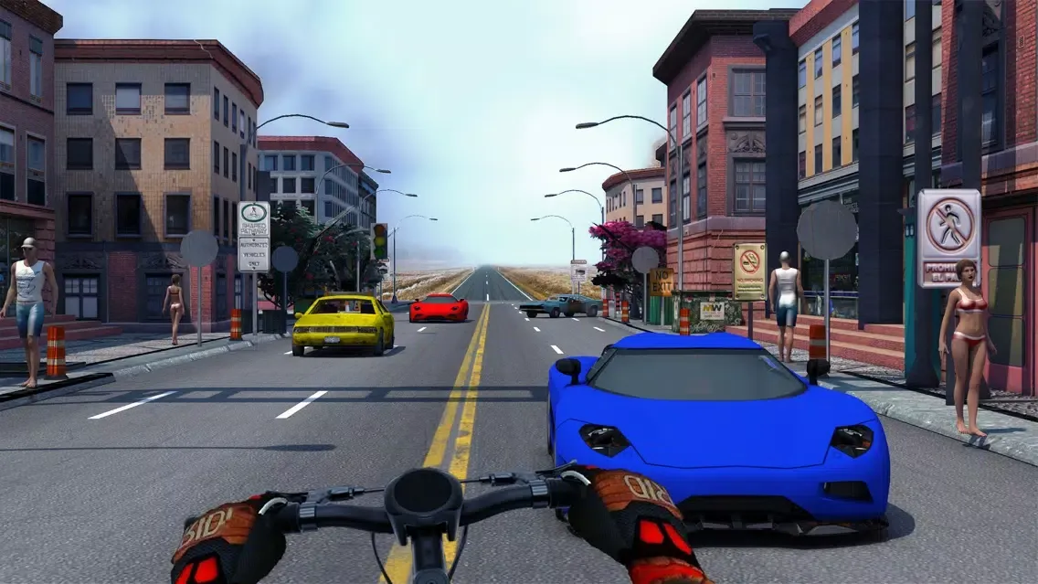 Capturas de tela do Bicycle Stunt Rider - Endless Traffic Racer