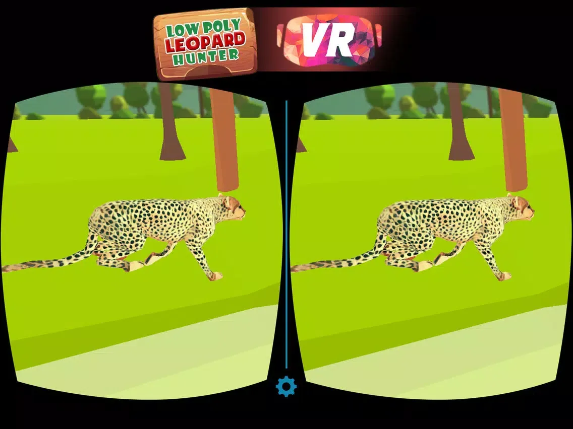 Low Poly Leopard Hunter - Virtual Reality (VR) iPad  Screenshots