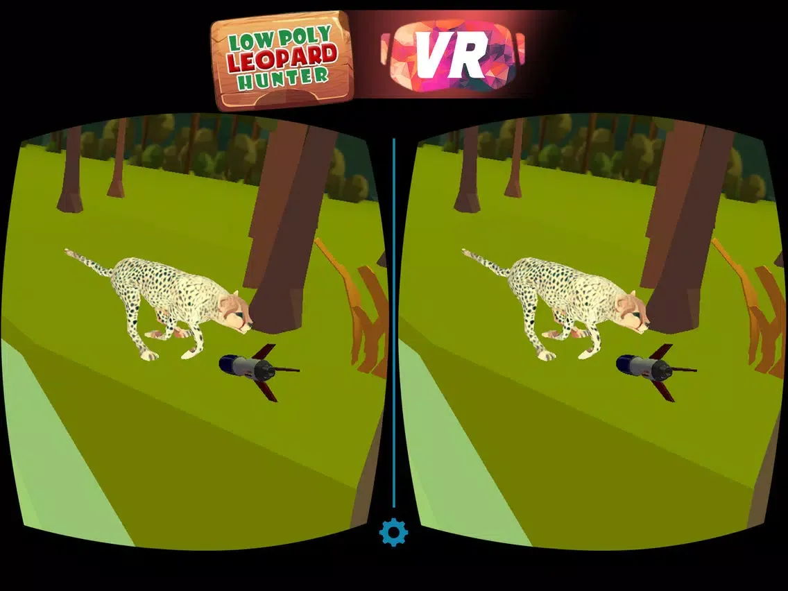 Low Poly Leopard Hunter - Virtual Reality (VR) iPad  Screenshots