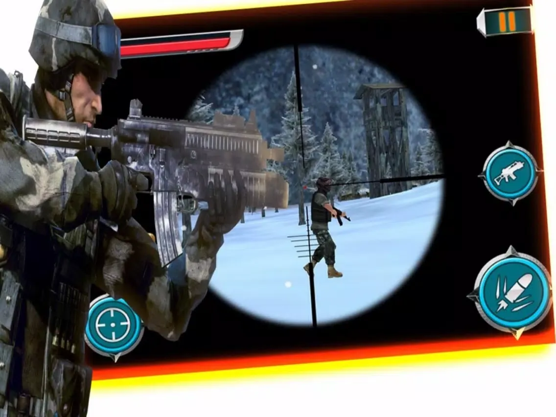 Tangkapan skrin Sniper Campaign Eagle iPad