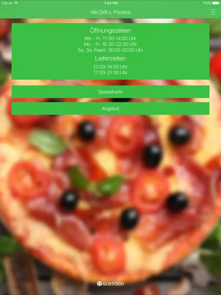 Alis Grill & Pizzeria iPad  Ekran Görüntüleri