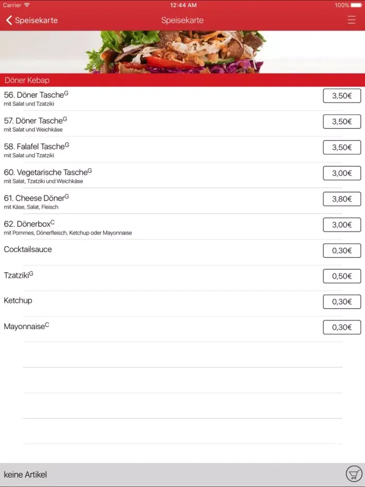 Avanti Pizza Delbrück iPad 应用截图