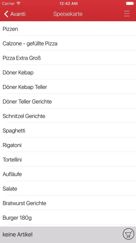 Avanti Pizza Delbrück应用截图