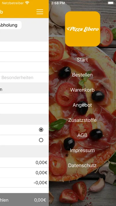 ภาพหน้าจอของ Pizza Libero