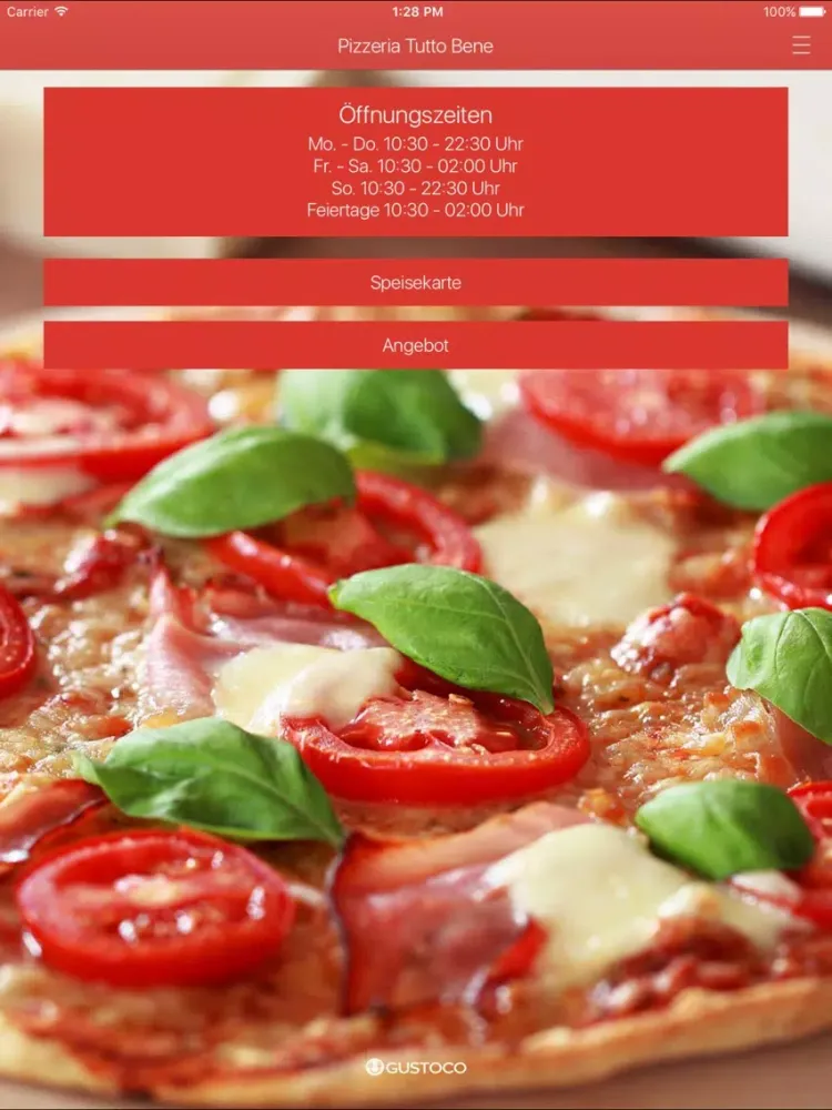 Pizzeria Tutto Bene iPad 應用截圖