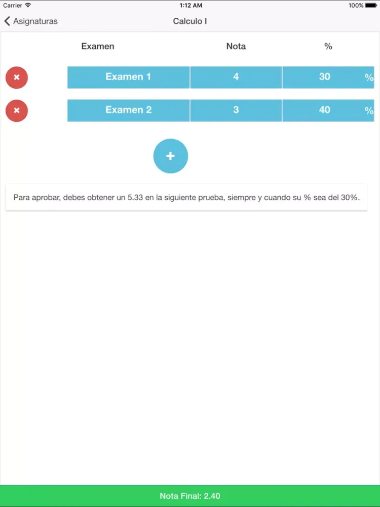 Capturas de tela do Calculadora de Notas PRO iPad 
