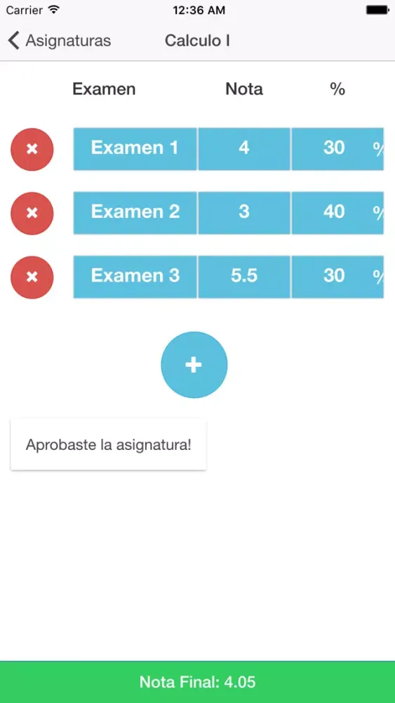 Capturas de tela do Calculadora de Notas PRO