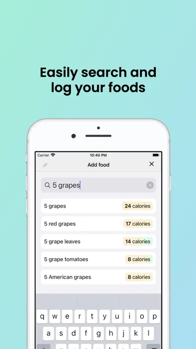Capturas de pantalla de Spelt - simple calorie counter
