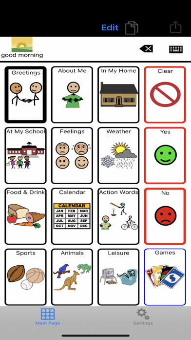 TalkTablet PRO Autism, Aphasia Ekran Görüntüleri