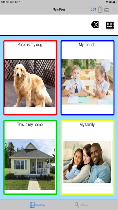 TalkTablet PRO Autism, Aphasia Ekran Görüntüleri