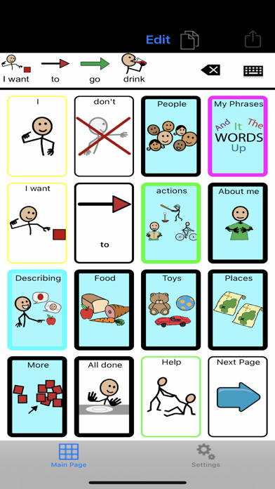 TalkTablet PRO Autism, Aphasia Ekran Görüntüleri