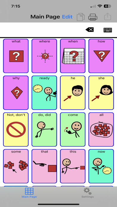 TalkTablet PRO Autism, Aphasia Ekran Görüntüleri