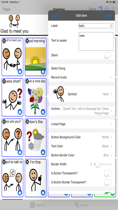 TalkTablet PRO Autism, Aphasia Ekran Görüntüleri
