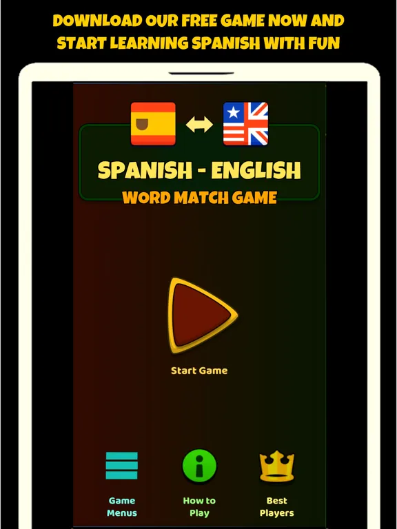 Capturas de pantalla de Spanish Vocabulary Game iPad 