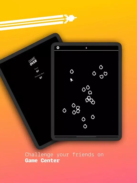 Ảnh chụp màn hình của Another Asteroid Game iPad 