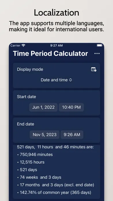 Capturas de pantalla de TimeSpan Calculator