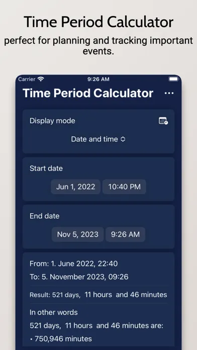 Capturas de pantalla de TimeSpan Calculator