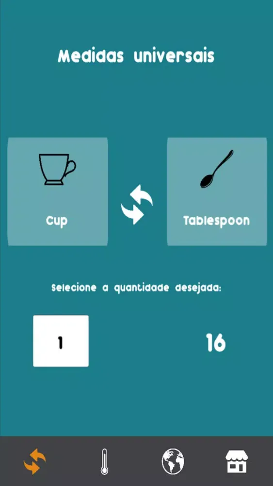 Ảnh chụp màn hình của Conversor Culinário