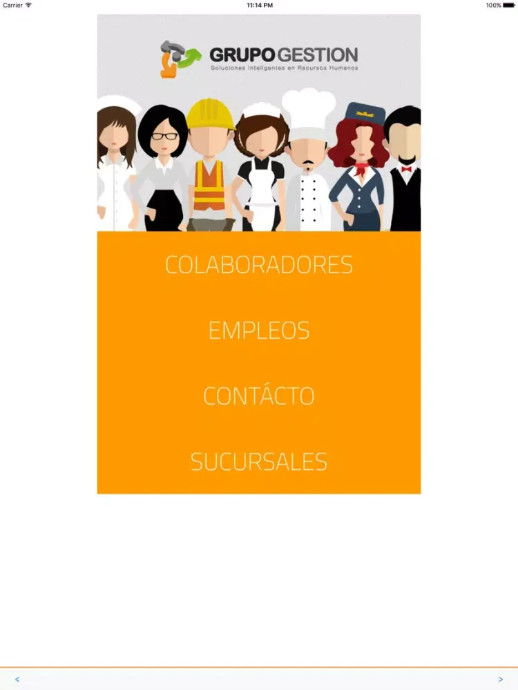 Zrzuty ekranu GESTION LABORAL - Plataforma para Colaboradores iPad 