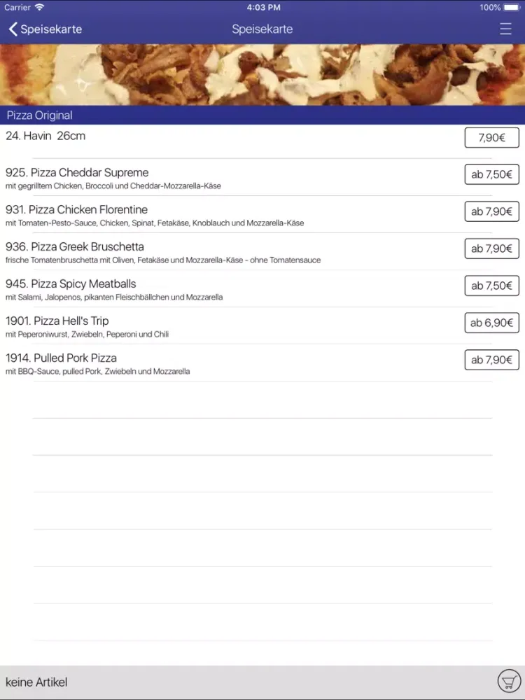 Bigman's Pizza iPad  Screenshots