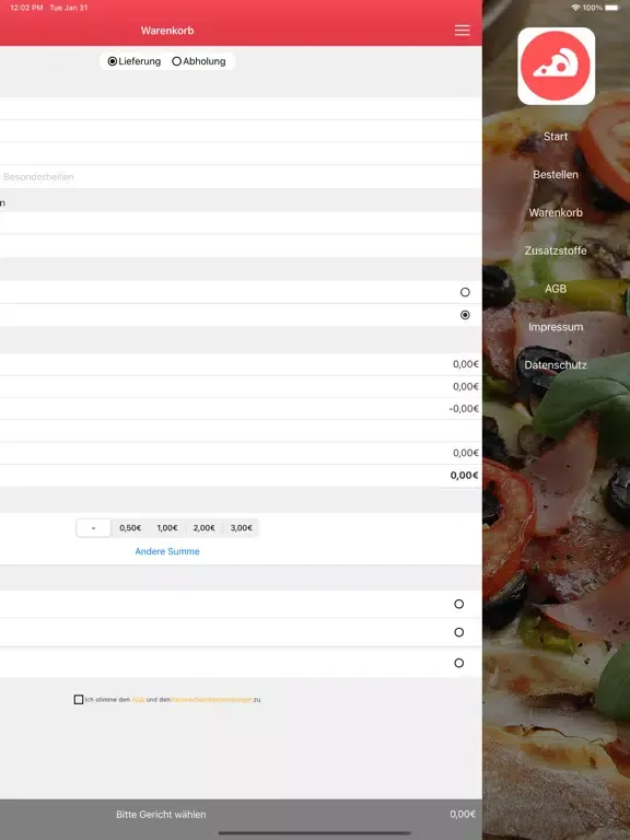 Capturas de pantalla de Holzfeuer Pizzeria Mozza iPad 