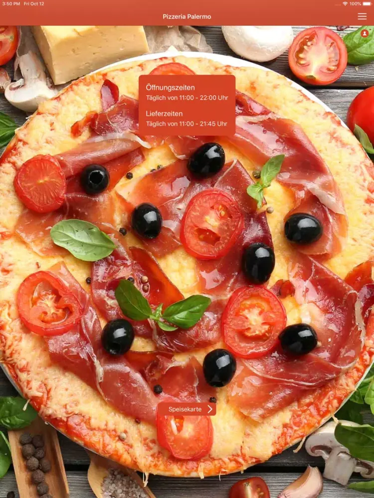 Pizzeria Palermo Bochum iPad  Screenshots