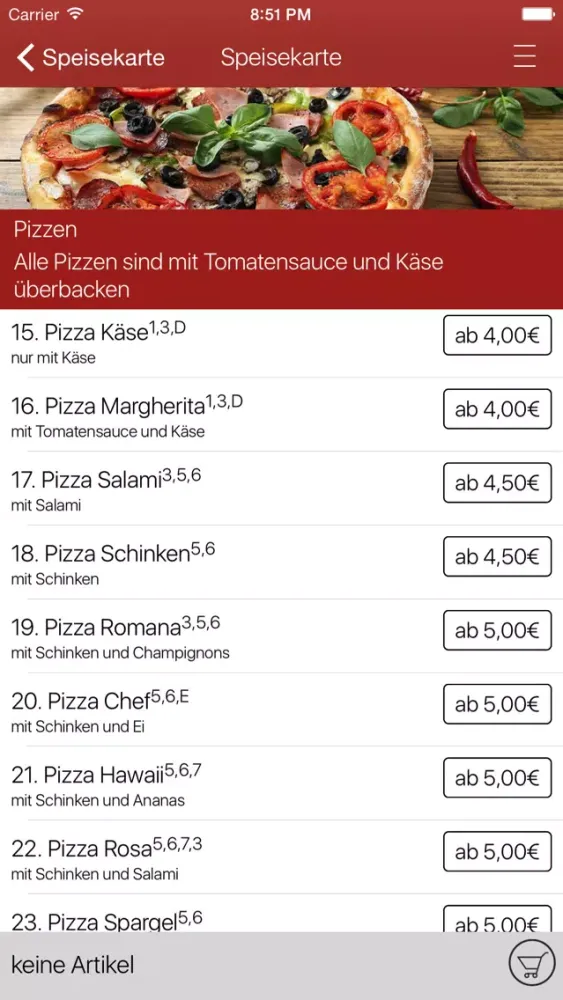 Pizza Milano Oerlinghausen應用截圖