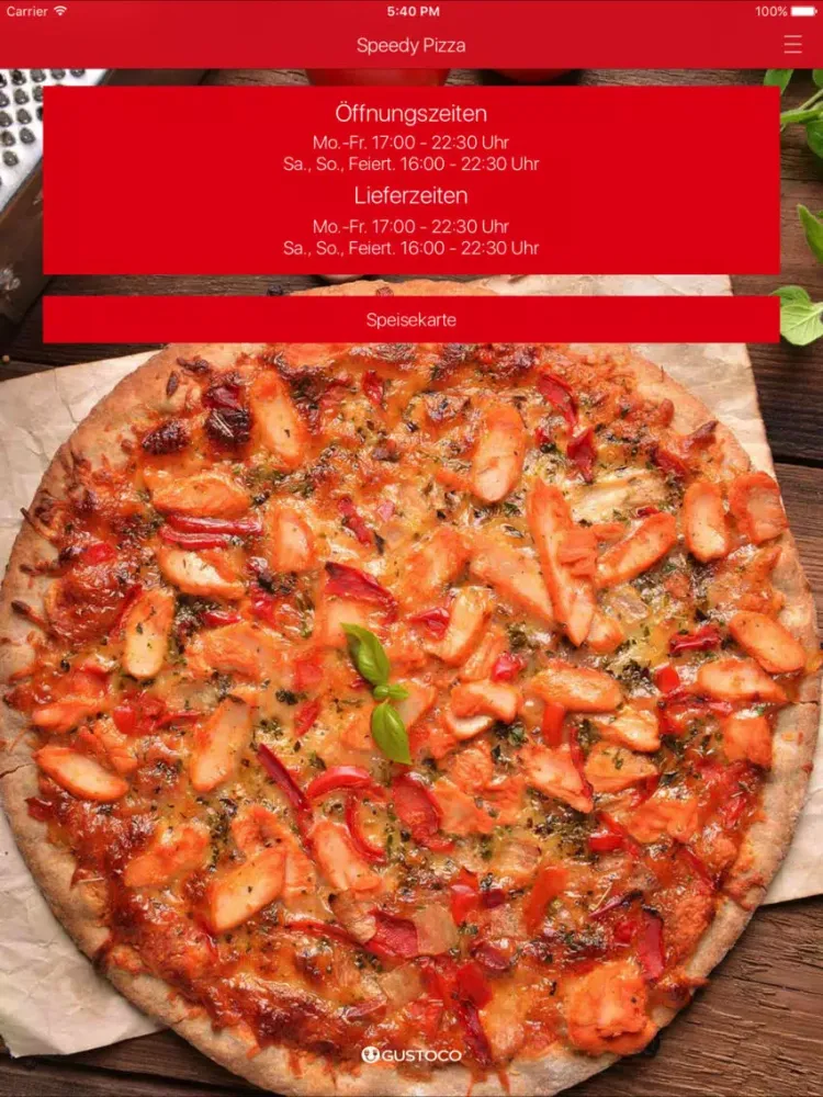 Speedy Pizza Osnabrück iPad 应用截图