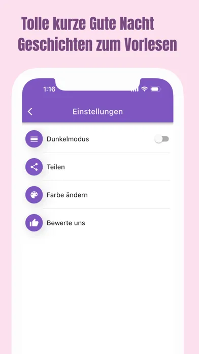 Zrzuty ekranu Gute Nacht Geschichte Kurz
