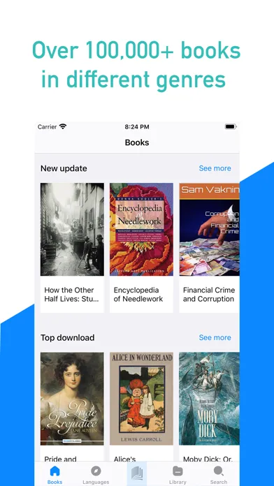Captures d'écran de Ebook reader - Gutenberg