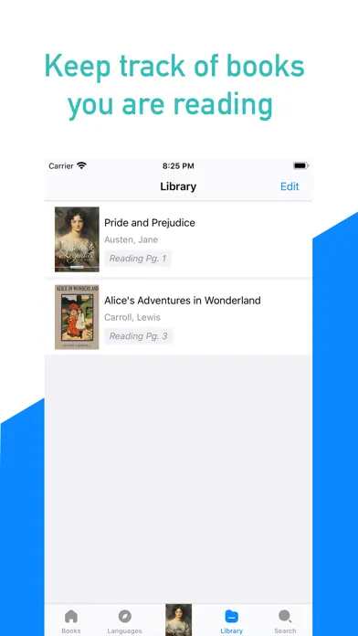 Captures d'écran de Ebook reader - Gutenberg