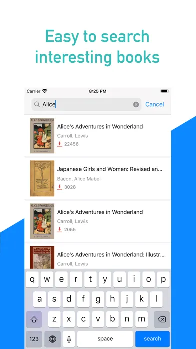 Captures d'écran de Ebook reader - Gutenberg