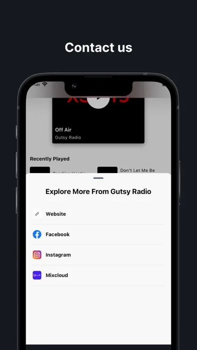 Gutsy Radio Screenshots