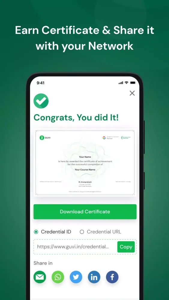 GUVI Screenshots