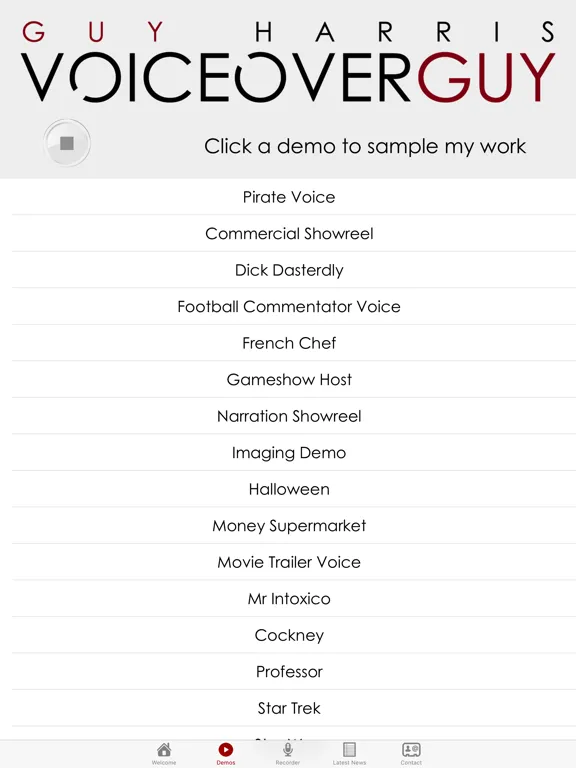 Captures d'écran de VoiceoverGuy iPad 