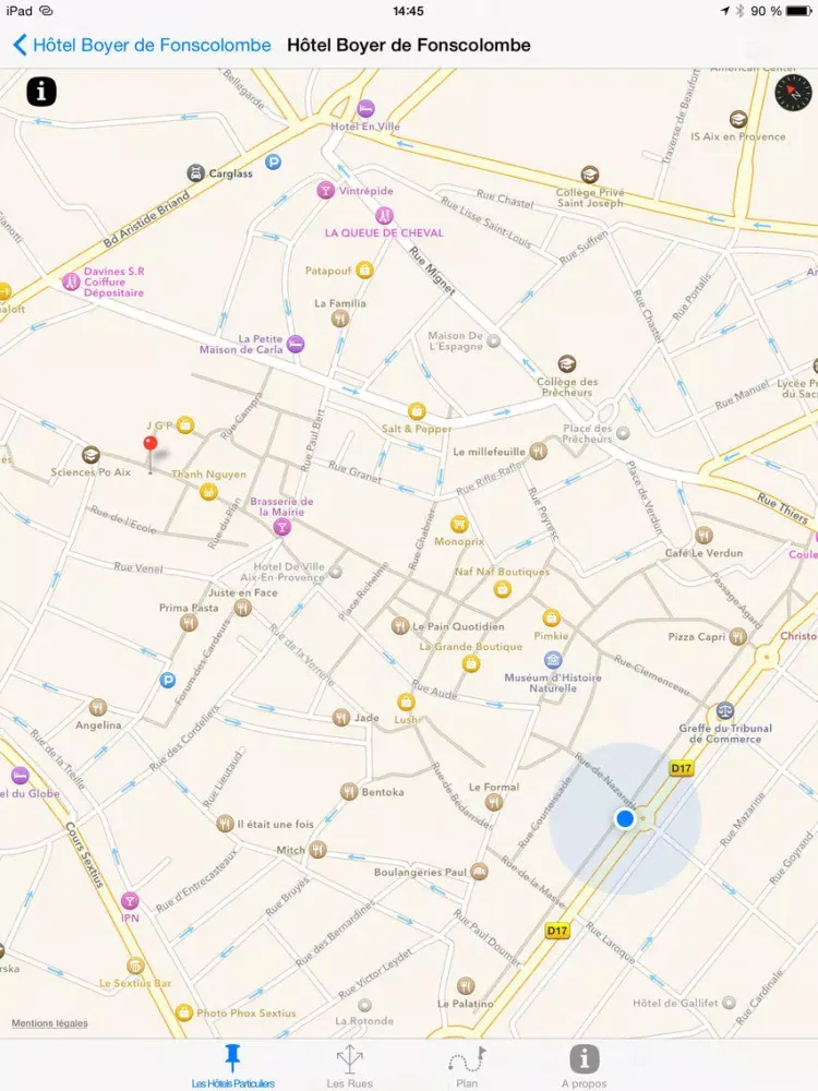 Aix-en-Provence - Les Hôtels Particuliers iPad  Screenshots