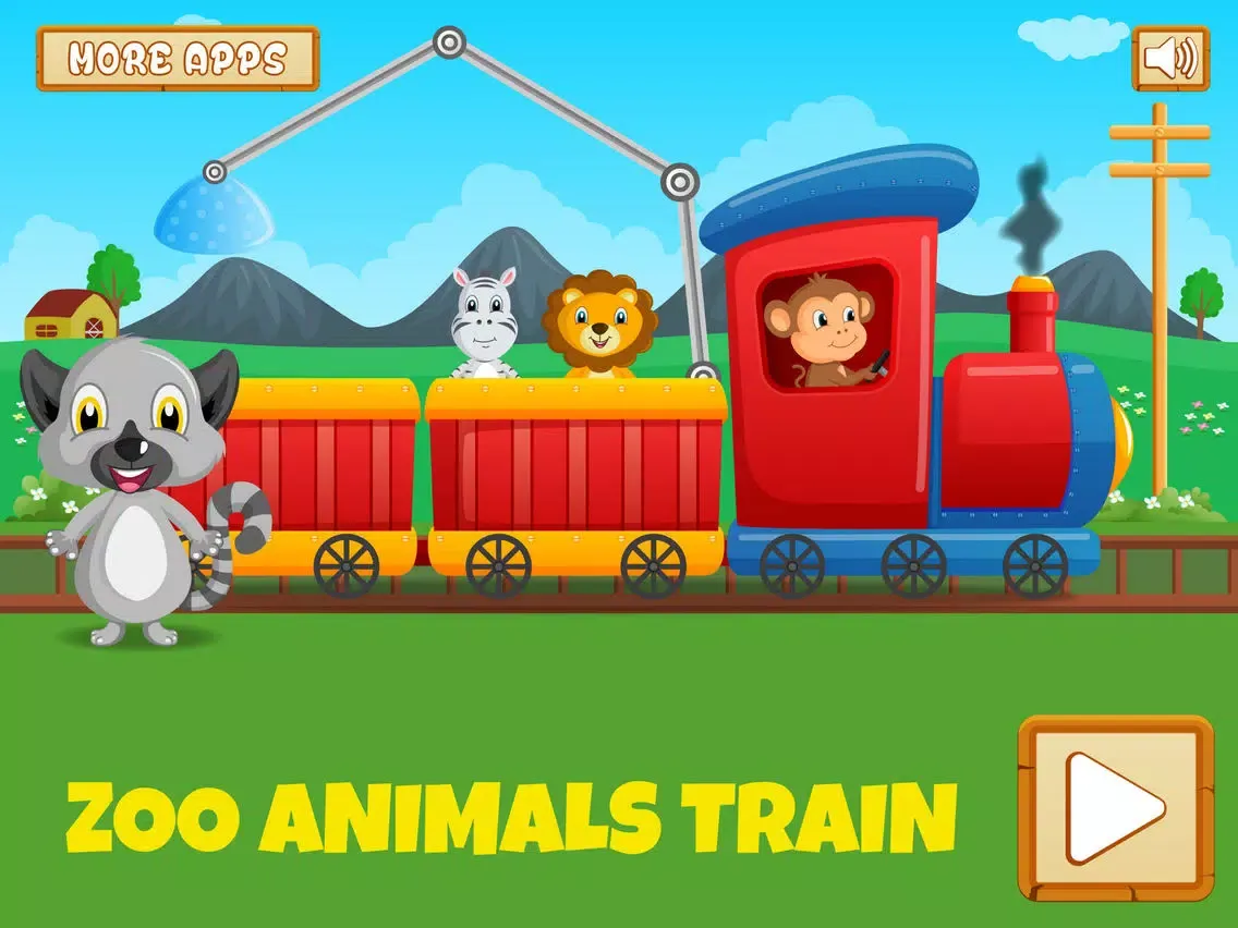 Zoo Safari Animals Train iPad  スクリーンショット