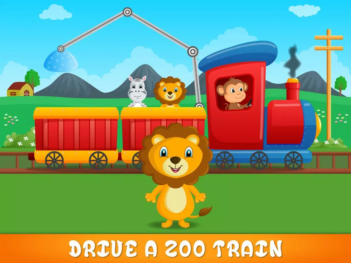 Zoo Safari Animals Train iPad  スクリーンショット