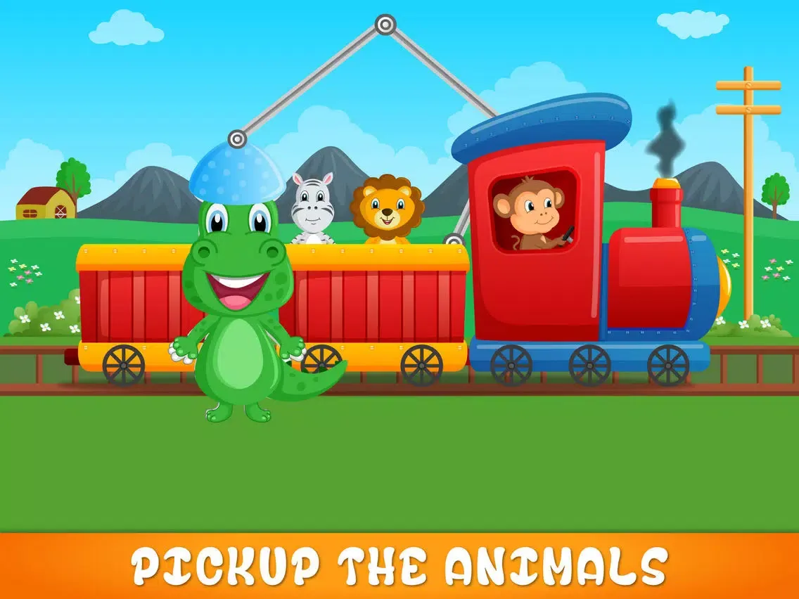 Zoo Safari Animals Train iPad  スクリーンショット